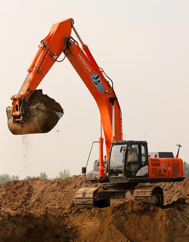 Orange Excavator Orange Excavator